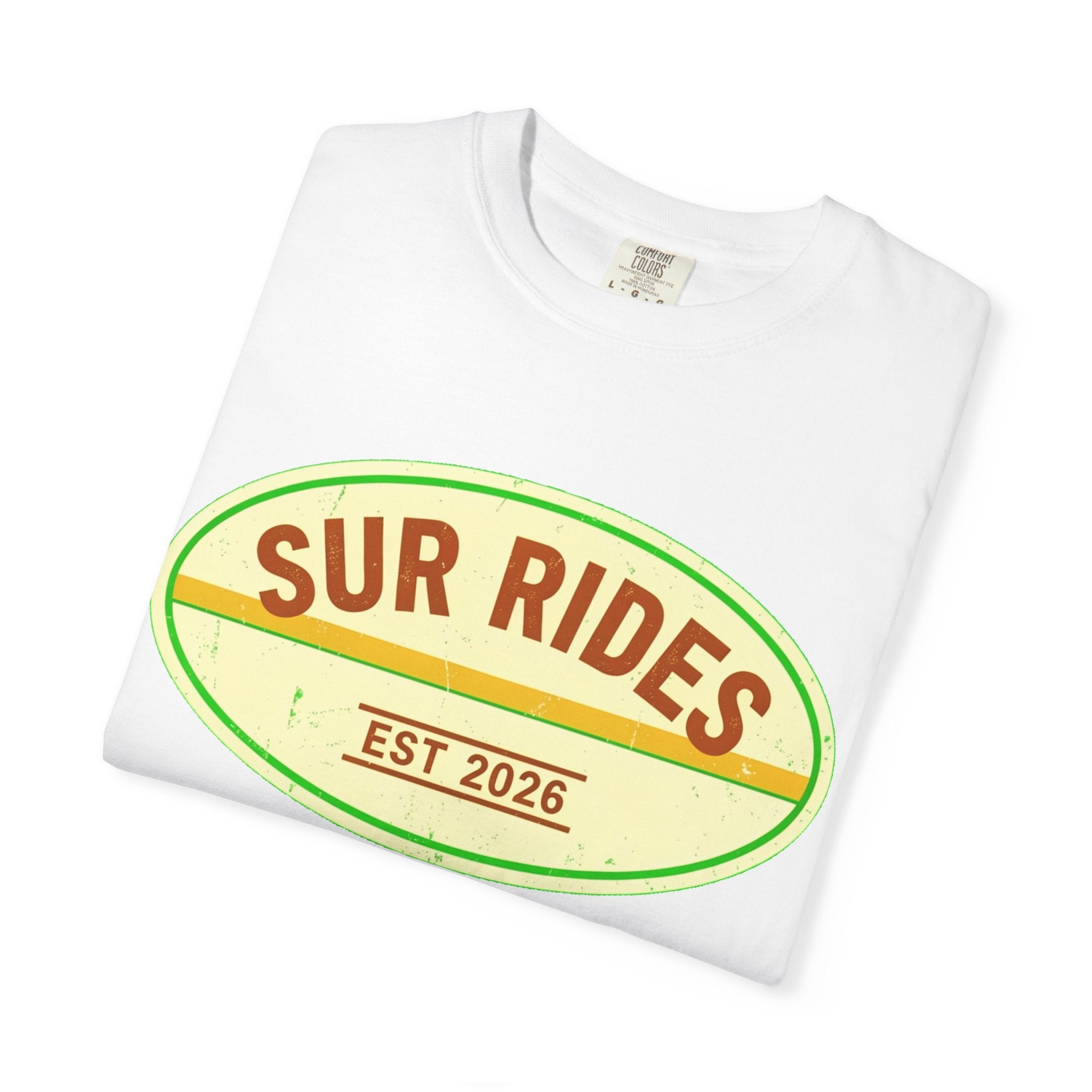 Sur Rides T‑Shirt — Vintage Surf Logo Tee (Est. 2026)