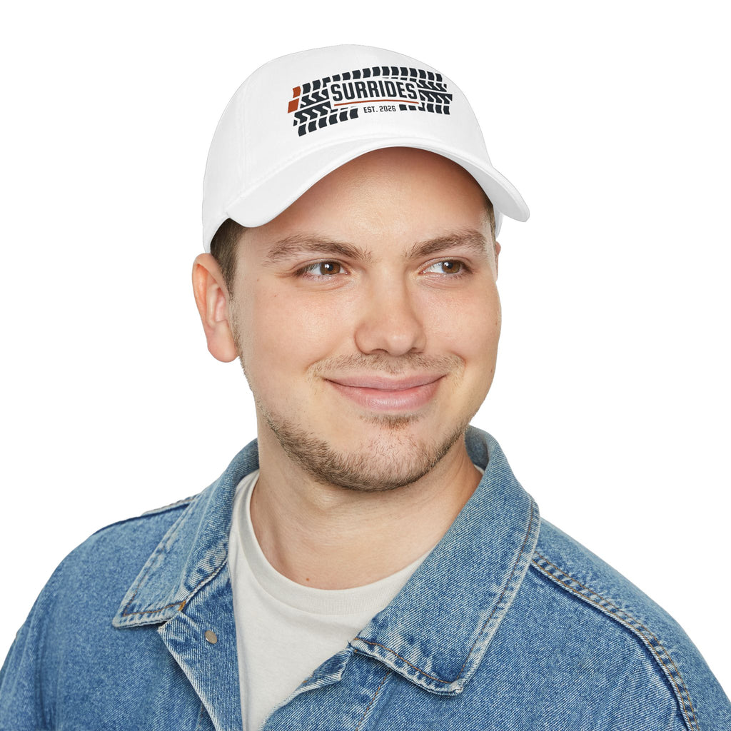 Surrides Tire-Tread Baseball Cap — 'Surrides Est. 2026' Low Profile Hat