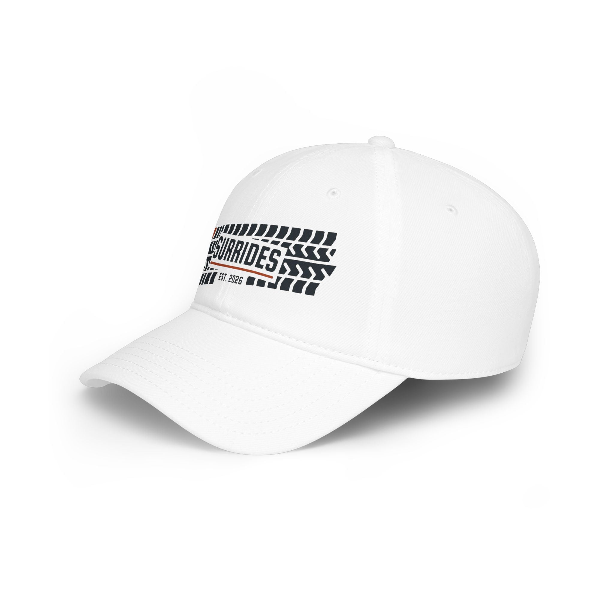 Surrides Tire-Tread Baseball Cap — 'Surrides Est. 2026' Low Profile Hat
