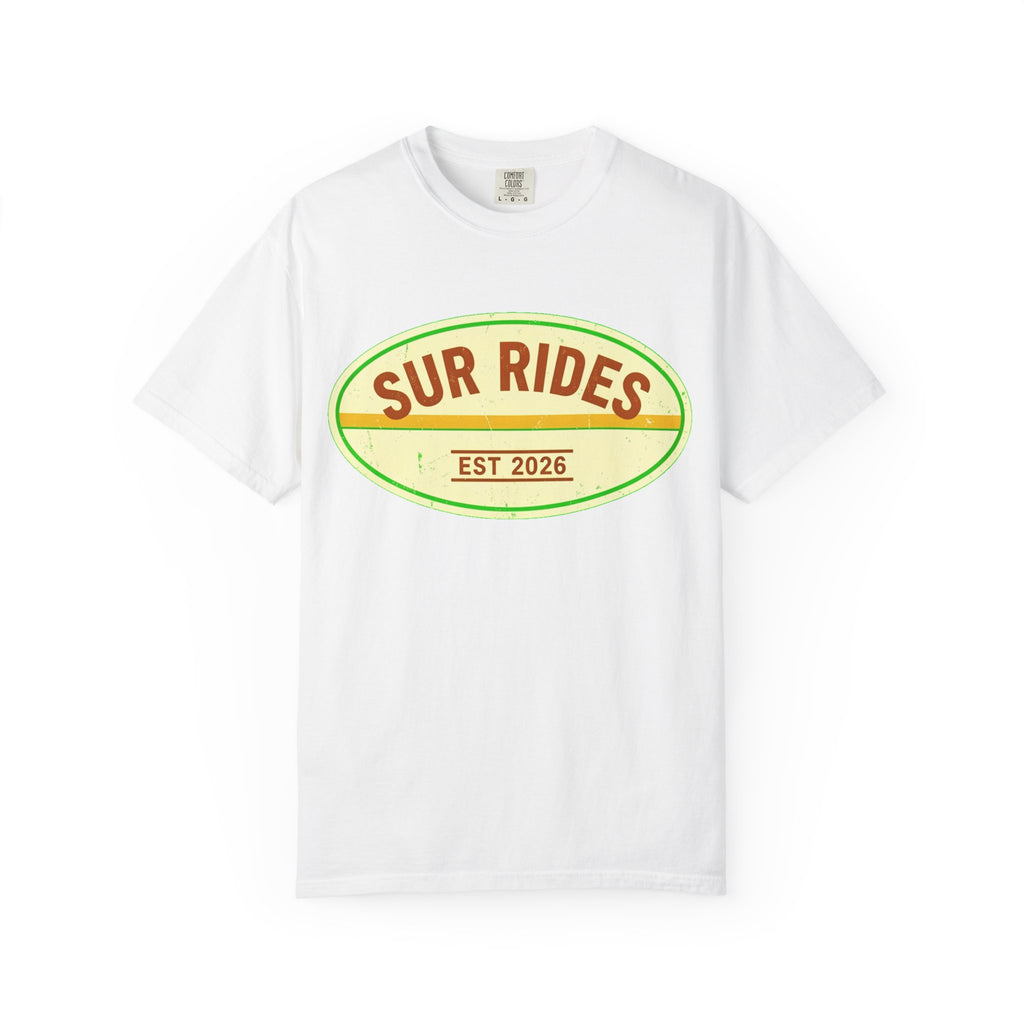 Sur Rides T‑Shirt — Vintage Surf Logo Tee (Est. 2026)