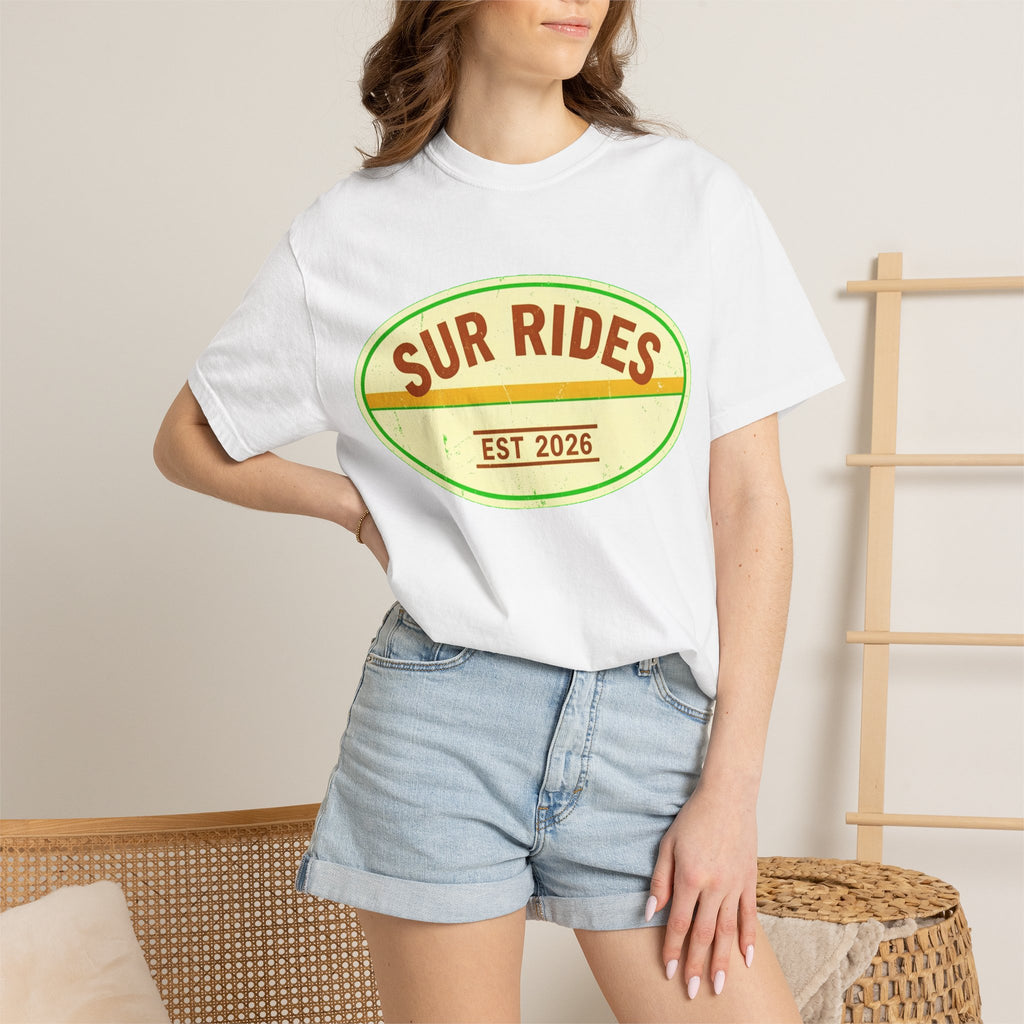 Sur Rides T‑Shirt — Vintage Surf Logo Tee (Est. 2026)