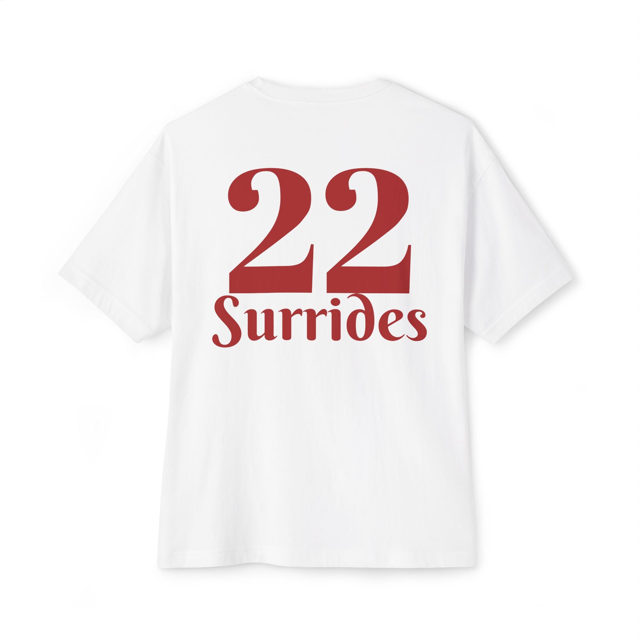 Surrides '22 Oversized Boxy Tee — Numbered Team Jersey Style
